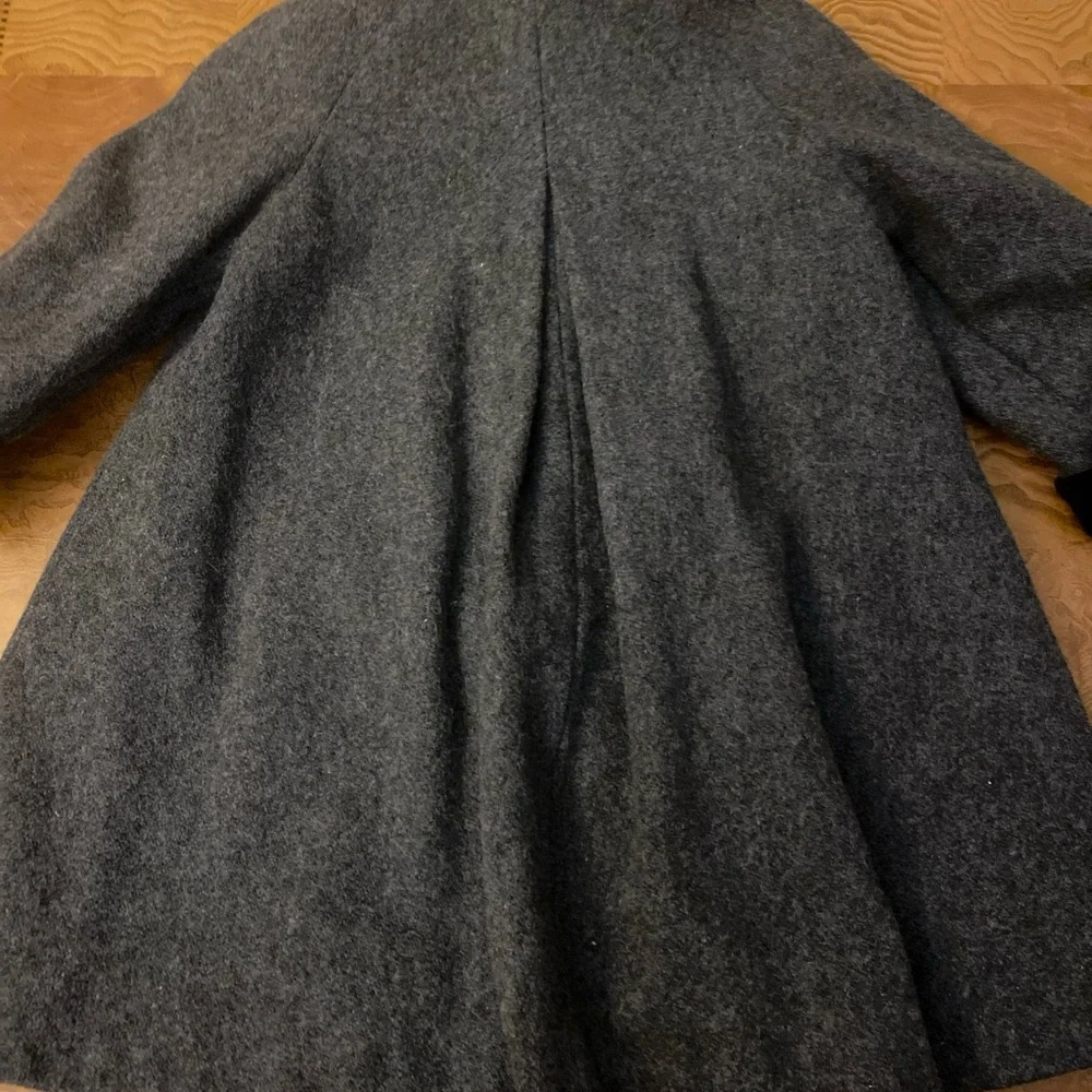 Vintage Rugged Bear Gray/Black Velvet  & Wool Dress Coat Size~ 5 - Picture 2 of 3